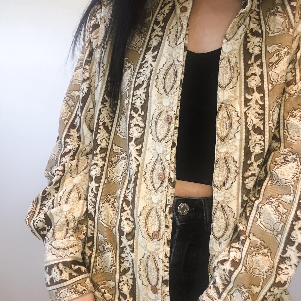 Vintage Corduroy Button-Up